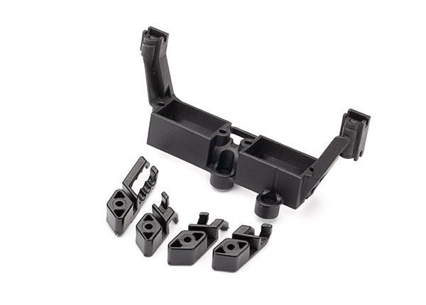 Traxxas 8240X - Servo mount 2-speed/ servo mount T-Lock/ wire clips (7647764480237)