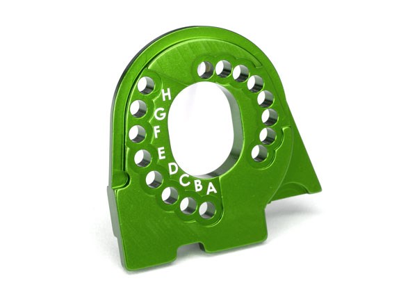 Traxxas 8290G Motor mount plate TRX-4 6061-T6 aluminum (green-anodized) (7650720088301)