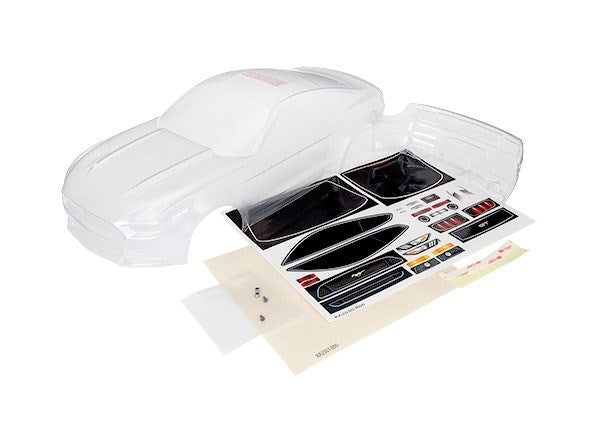 Traxxas 8312 - Body Ford Mustang (Clear Requires Painting)/ Window Masks/ Decal Sheet (769144193073)