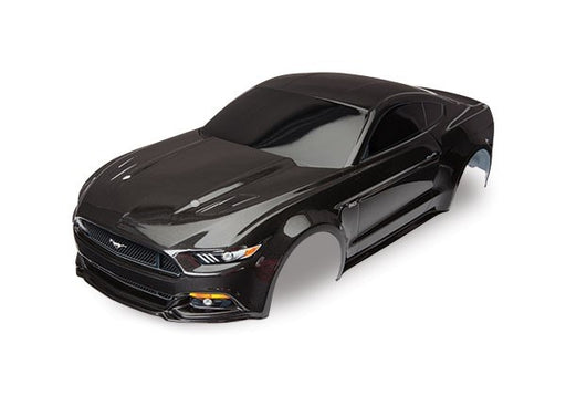 Traxxas 8312X - Body Ford Mustang Black (Painted Decals Applied) - Hobby City NZ