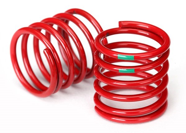 Traxxas 8363 - Spring Shock (Red) (4.075 Rate Green Stripe) (2) (769145503793)