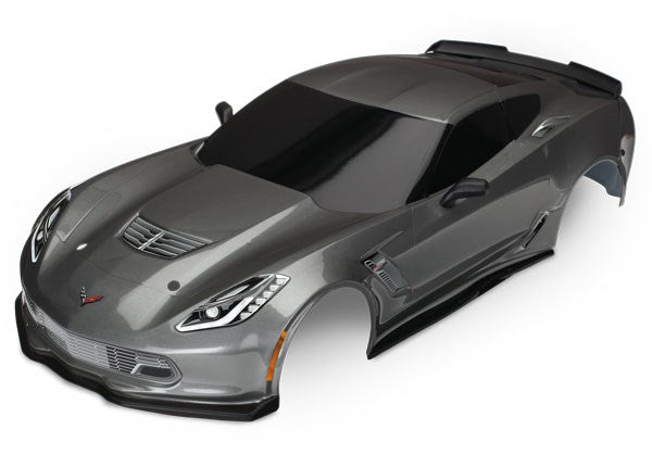 Traxxas 8386A Body Chevrolet Corvette Z06 graphite (painted decals applied) (9118036918509)
