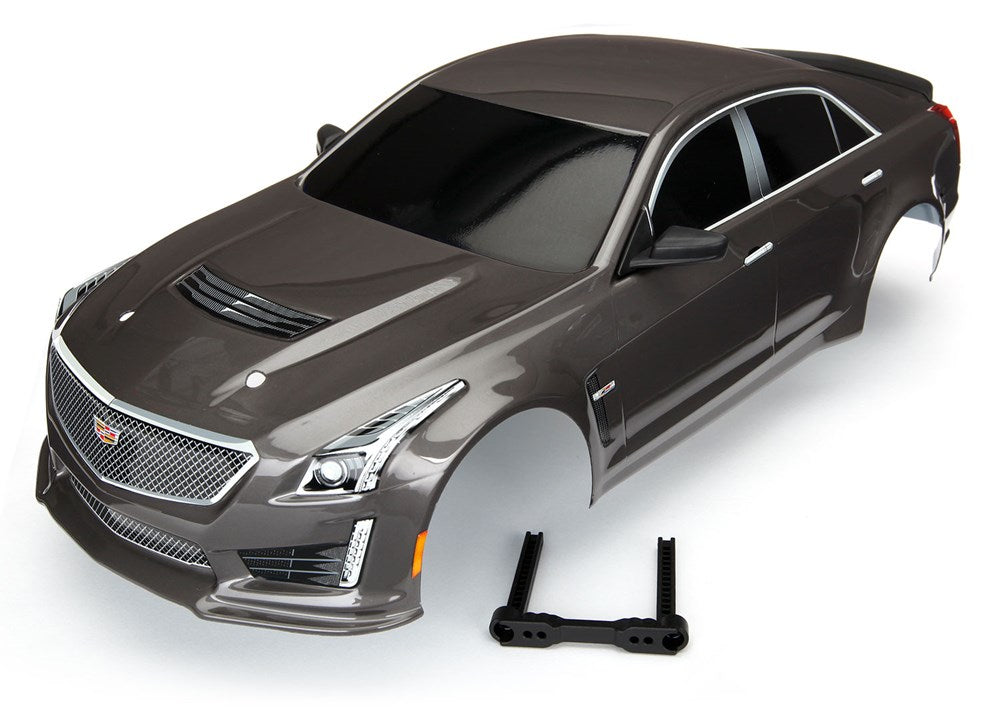 Traxxas 8391X Body Cadillac CTS-V silver (painted decals applied) (8827998601453)
