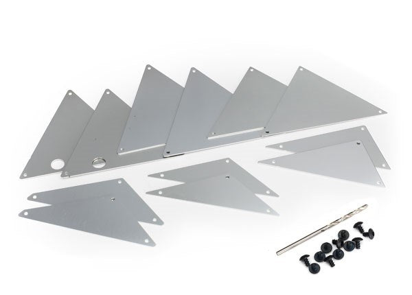 Traxxas 8434A - Tube Chassis Inner Panels (Silver Aluminum) (789141389361)