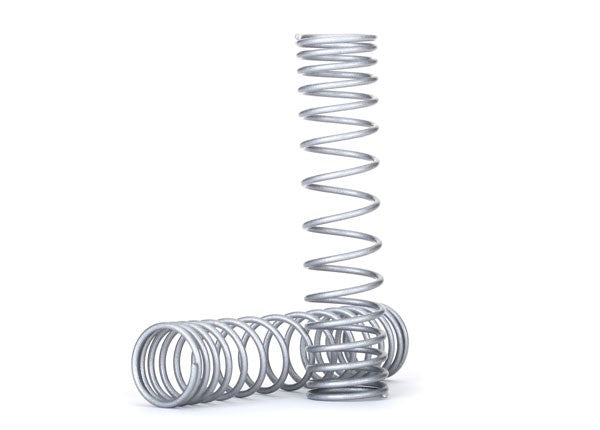 Traxxas 8445X Spring shock rear (silver) (GTR) (progressive 1.042 rate) (2) (7650720809197)