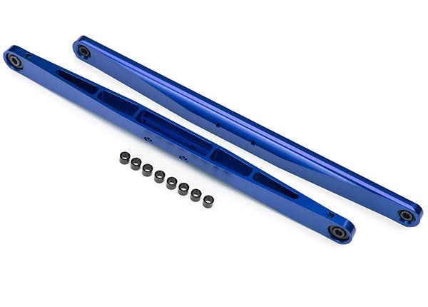 Traxxas 8544X Trailing arm aluminum (blue-anodized) (2) (assembled with hollow balls)