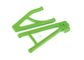 Traxxas 8634G Suspension arms green rear (left) heavy duty adjustable wheelbase (upper (1)/ lower (1)) (8120443666669)