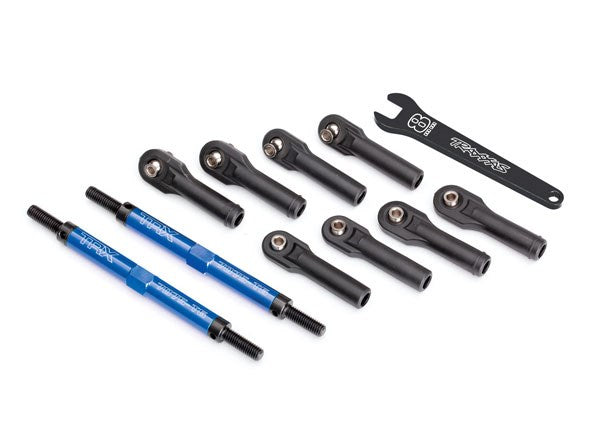 Traxxas 8638X Toe links E-Revo VXL (TUBES blue-anodized) (144mm) (2) (7647762219245)