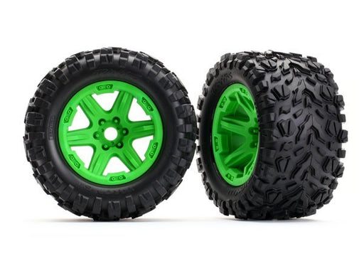 Traxxas 8672G - Green Wheels Talon Ext Tires (2) - Hobby City NZ
