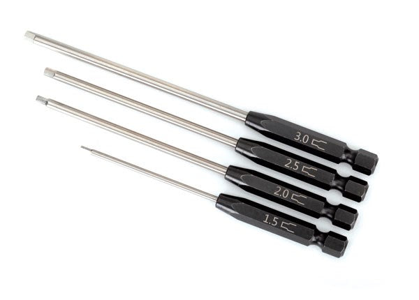 Traxxas 8715X SPEED BIT SET HEX DRIVER 4-PIECE STRAIGHT (1.5MM 2.0MM 2.5MM 3.0MM) 1/4" DRIVE (7617510637805)