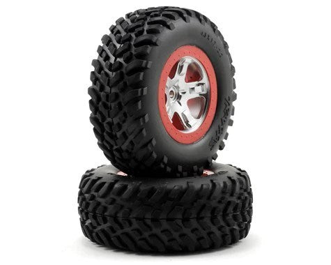 Traxxas 8844R Wheel chocks flatbed (1 pair front or rear) (8137530540269)