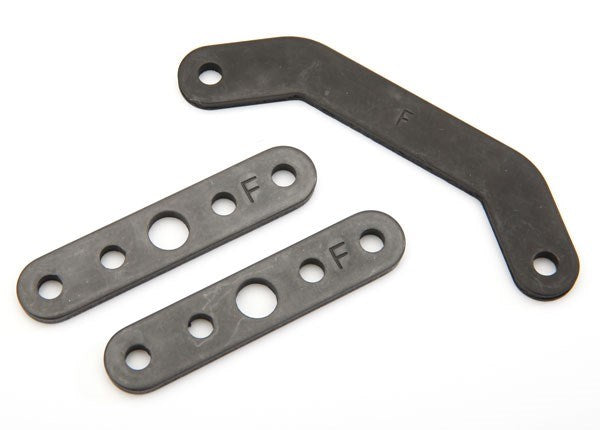 Traxxas 8926 Bulkhead tie bar front upper (1)/ lower (2) (steel) (7654625345773)
