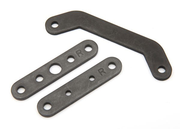 Traxxas 8927 Bulkhead tie bar rear upper (1)/ lower front (1)/ lower rear (1) (steel) (7654625378541)