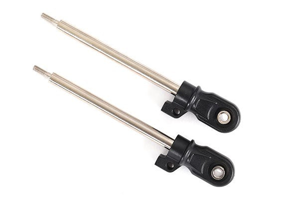 Traxxas 8963 Shock shaft 72mm (GT-Maxx) (steel chrome finish) (2)/ rod ends (2)/ hollow balls (2) (7654629310701)
