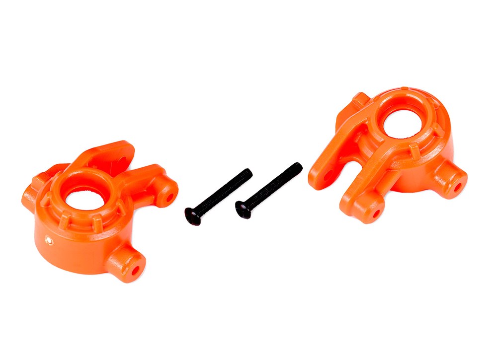 Traxxas 9037T Steering blocks extreme heavy duty orange (8120426070253)