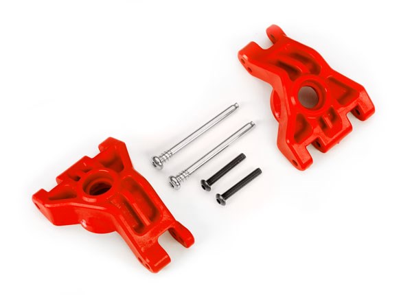 Traxxas 9050R Carriers stub axle rear extreme heavy duty red (8120426823917)