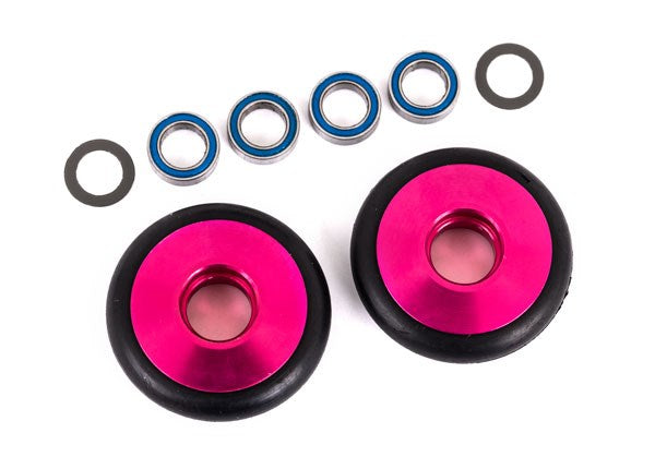 Traxxas 9461P Wheels wheelie bar 6061-T6 aluminum (pink-anodized) (8137534734573)
