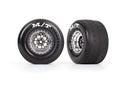 Traxxas 9475R Weld Chrome With Black Wheels (Rear) (2) (7546264420589)