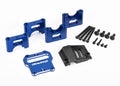 Traxxas 9584X Mount center differential carrier 6061-T6 aluminum (blue-anodized) (8137537388781)