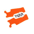 Traxxas 9633T Suspension arm covers orange front (left and right)/ 2.5x8 CCS (12) (7953883496685)