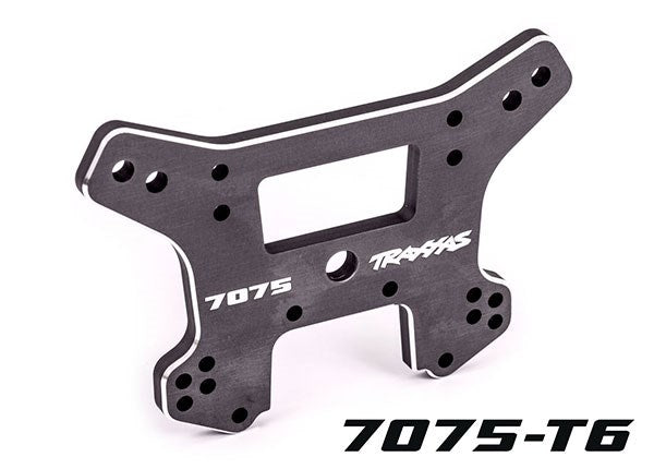 Traxxas 9639A Shock tower front 7075-T6 aluminum (dark titanium-anodized) (fits Sledge) (8120465752301)