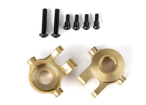 Traxxas 9737 Steering blocks brass (7 grams) (8120436850925)