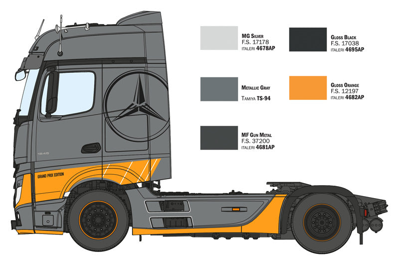 Italeri M.BENZ ACTROS MP.4 BIG GRAND PRIX (4)