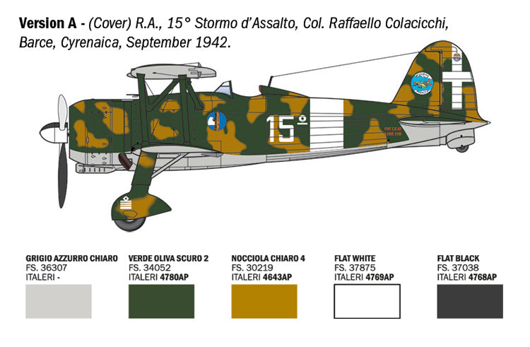 Italeri FIAT CR.42 FALCO ASSAULT/NIGHTFIGHTER (4)