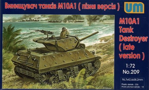 Unimodel 209 1/72 M10A1 Tank destroyer - Hobby City NZ (8967485948141)