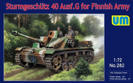 Unimodel 282 1/72 Sturmgeschutz 40 Ausf.G for Finnish Army - Hobby City NZ (8967486243053)