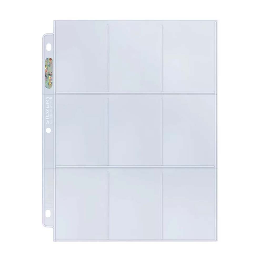 Ultra Pro 9-Pocket Silver Series Page for Standard