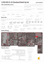 Very Fire 1/700 USS Cleveland Detail Up Set (2)