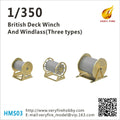 Very Fire VFHMS03 1/350 British deck winch and windlass 3 types (23 sets) (8967487750381)