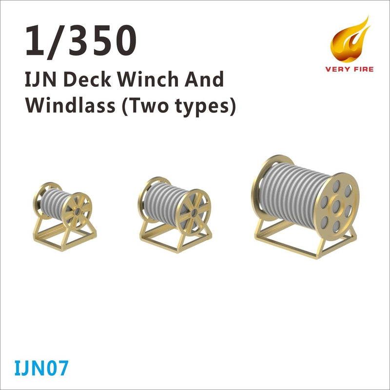 Very Fire VFIJN07 1/350 IJN Deck Winch and Windlass (28 sets) - Hobby City NZ (8967487848685)