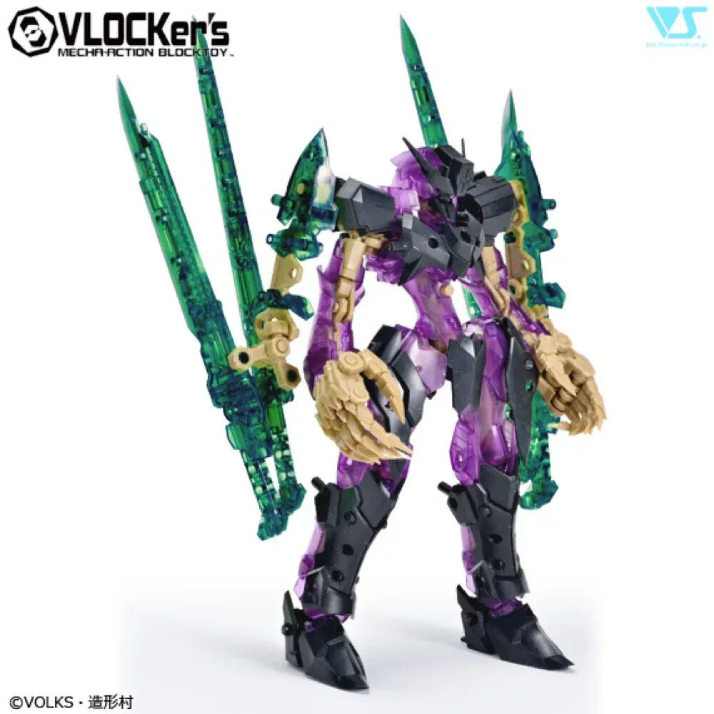 VLOCKers VL-22732 NEXATE PRIME V-RAID Clear Purple/Black Ver. Plastic Model Kit