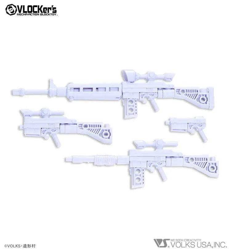 VLOCKers VL-22787 Soldier Armor III Gun & Chainsaw White