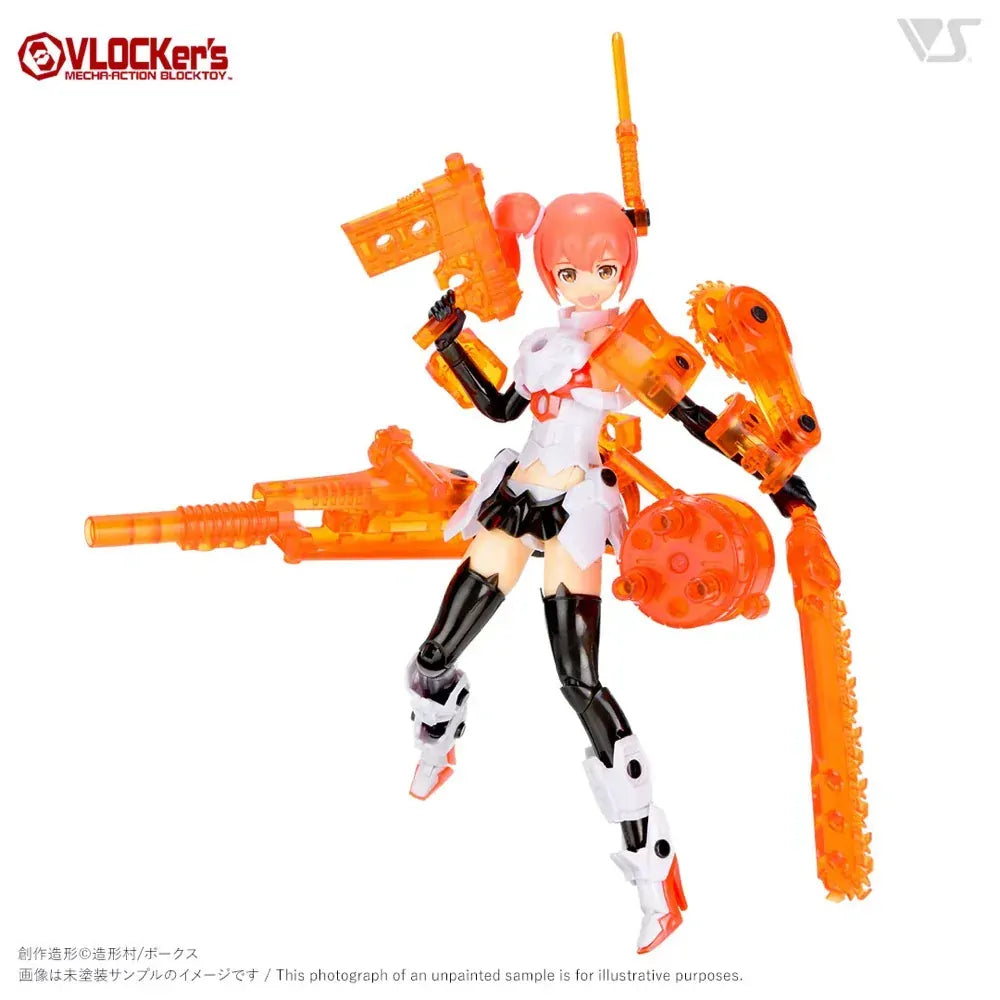 VLOCKers VL-23174 BuildParts Selection05 Soldier II Runner Clear Orange