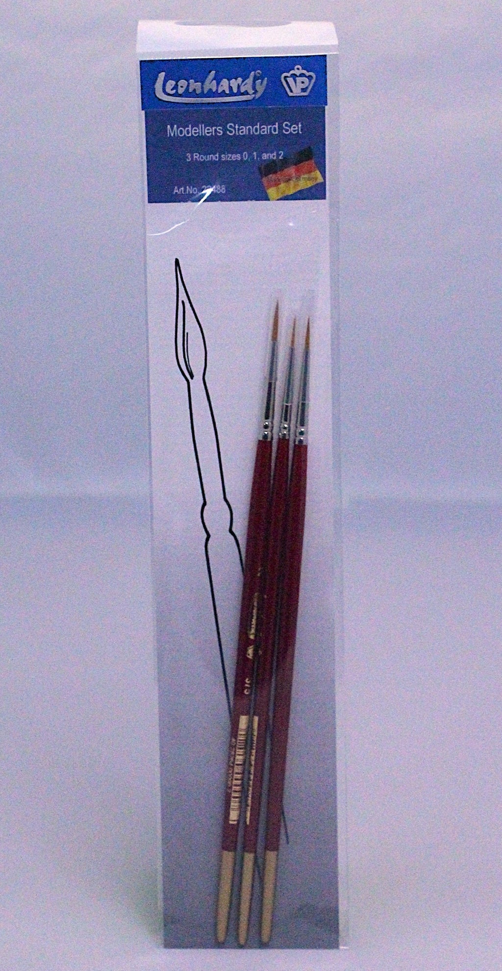 VP Leonhardy VP22488 3pc Modellers Standard Brush Set