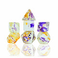Sirius Violet Swirl Dice Set 7 - SDZ0009-04