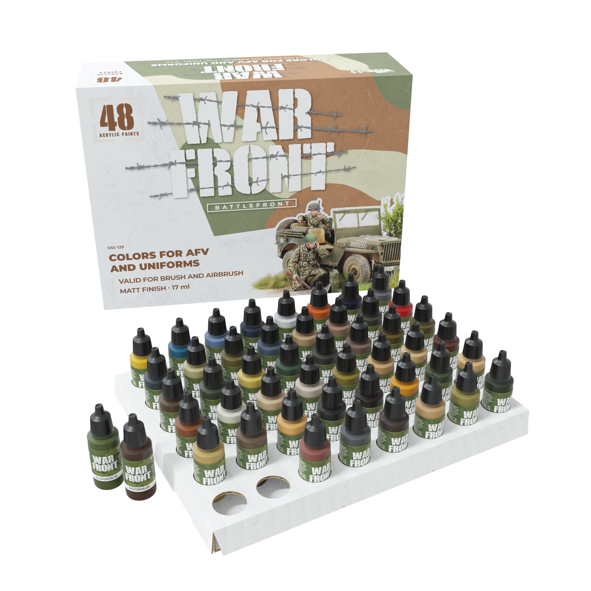 Scale 75 Warfront Battlefront Paint Set (2)