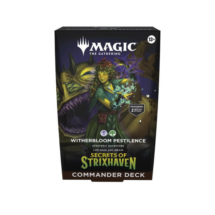 Wizards of the Coast Magic Secrets of Strixhaven Witherbloom Pestilence Commander Trading Card Game Deck