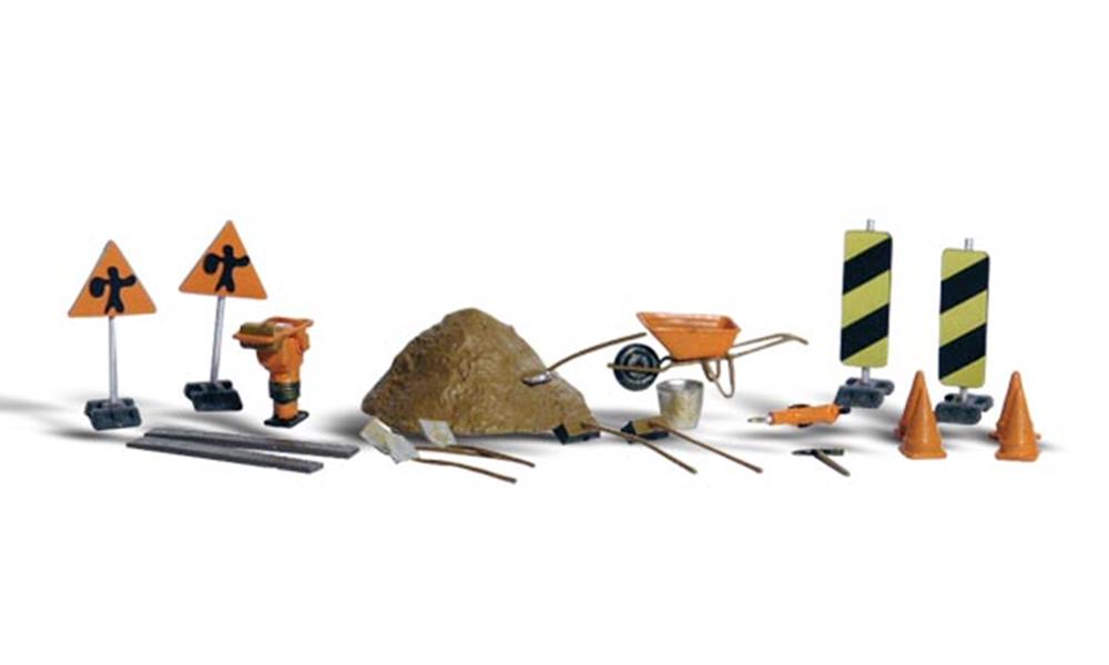 Woodland Scenics A1851 HO Scenic Accents: Road Crew Details (7540631273709)