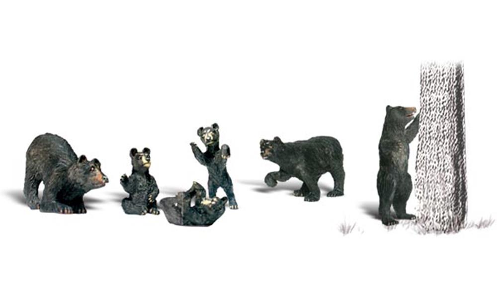 Woodland Scenics HO Scenic Accents: Black Bears