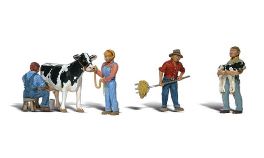 Woodland Scenics HO Scenic Accents: Dairy Farmers