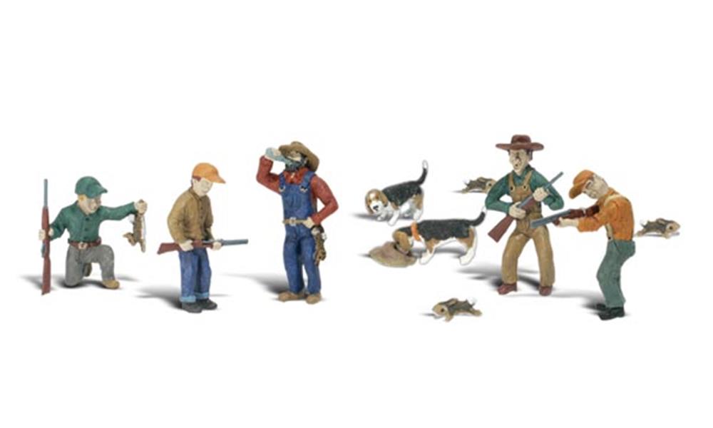 Woodland Scenics HO Scenic Accents: Rabbit Hunt