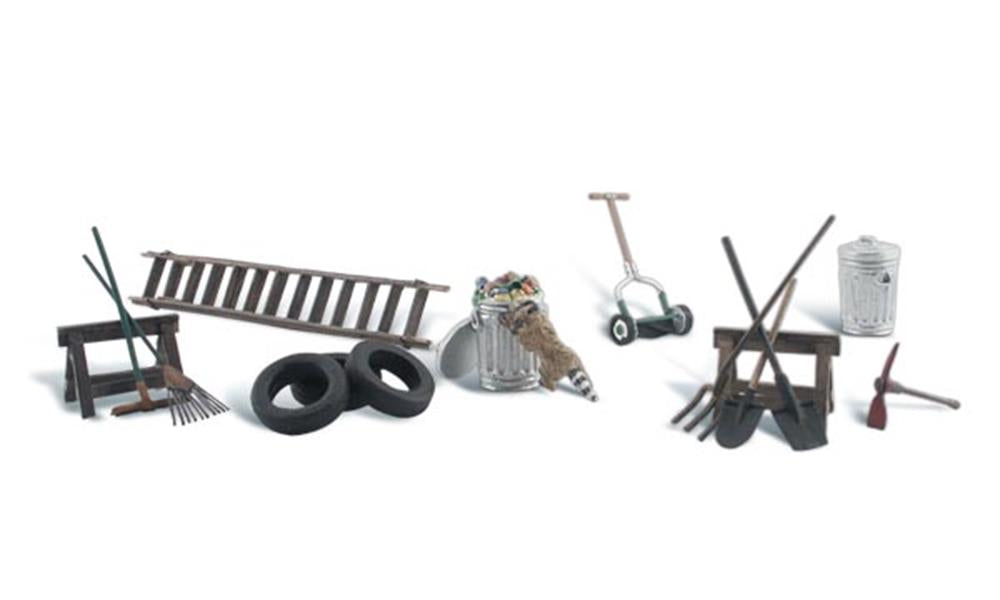 Woodland Scenics HO Scenic Accents: Garage Treasures