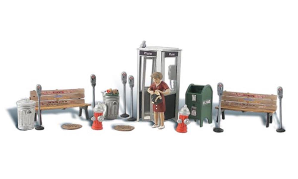 Woodland Scenics HO Scenic Accents: Street Accessories
