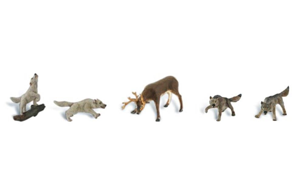 Woodland Scenics HO Scenic Accents: Wildlife Standoff