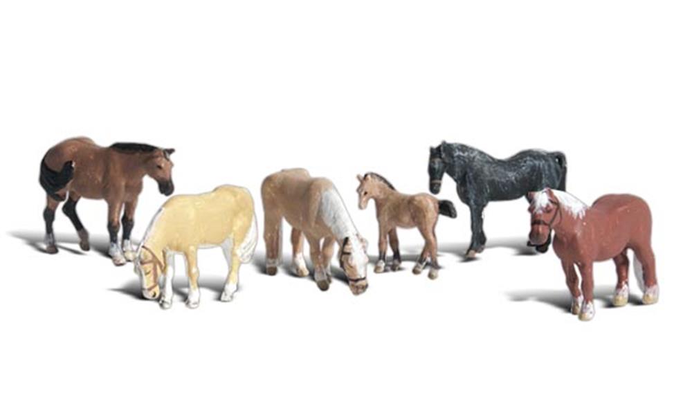 Woodland Scenics N Scenic Accents: Farm Horses