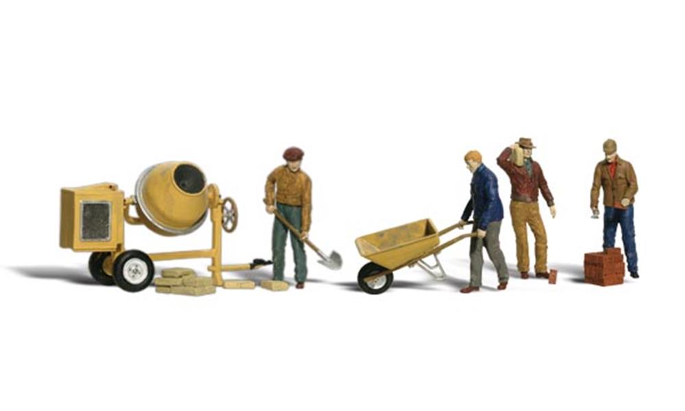 Woodland Scenics A2173 N Scenic Accents: Masonry Workers (7540620558573)